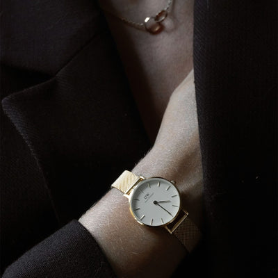 Petite 28 Evergold Gold White Watch - Gold - image 2