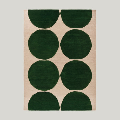 Isot Kivet Green Rug 200x140cm - Off White - image 1
