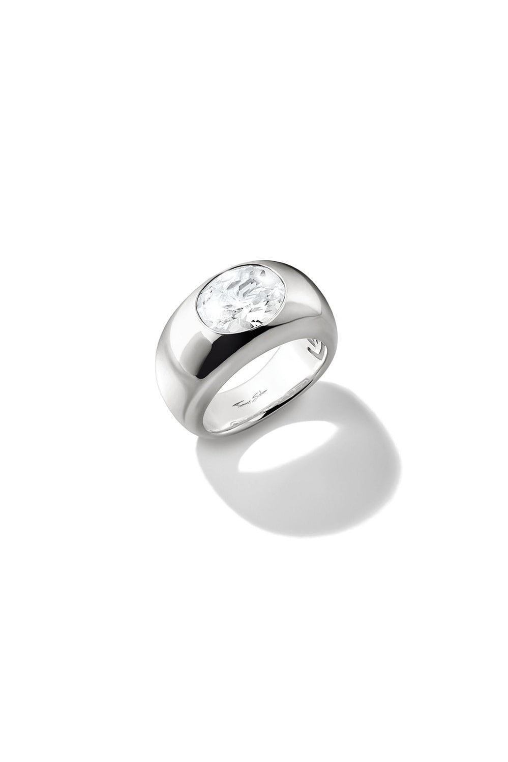 Statement Ring With Stones In Silver - Silver - image 1