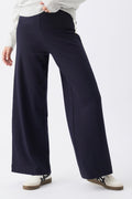 Ari Wide Leg Maternity Pant - Navy/White - image 1
