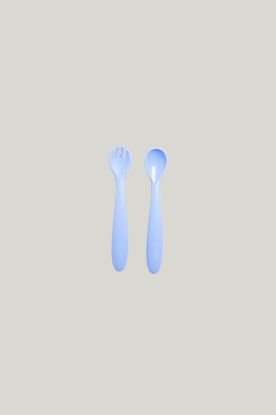 Fun Firsts Spoon And Fork Duo - Blue - image 1