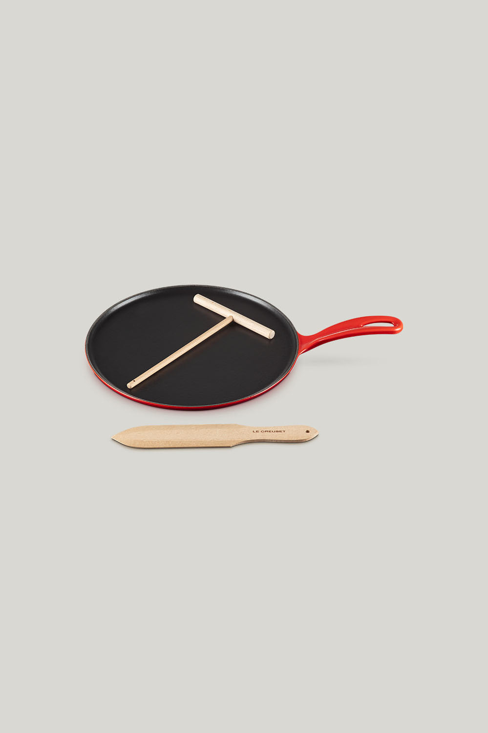 Cast Iron Crepe Pan 27cm - Cerise - image 1