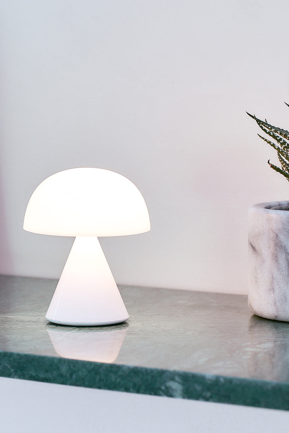 Mina M Medium Portable Led Lamp - White - White - image 3