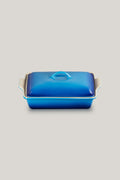 Stoneware Heritage Covered Rectangular Dish 33cm - Azure Blue - image 1