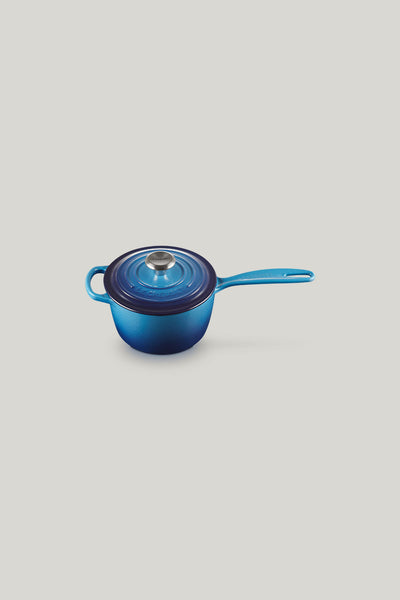 Signature Cast Iron Saucepan 16cm - Azure Blue - image 1