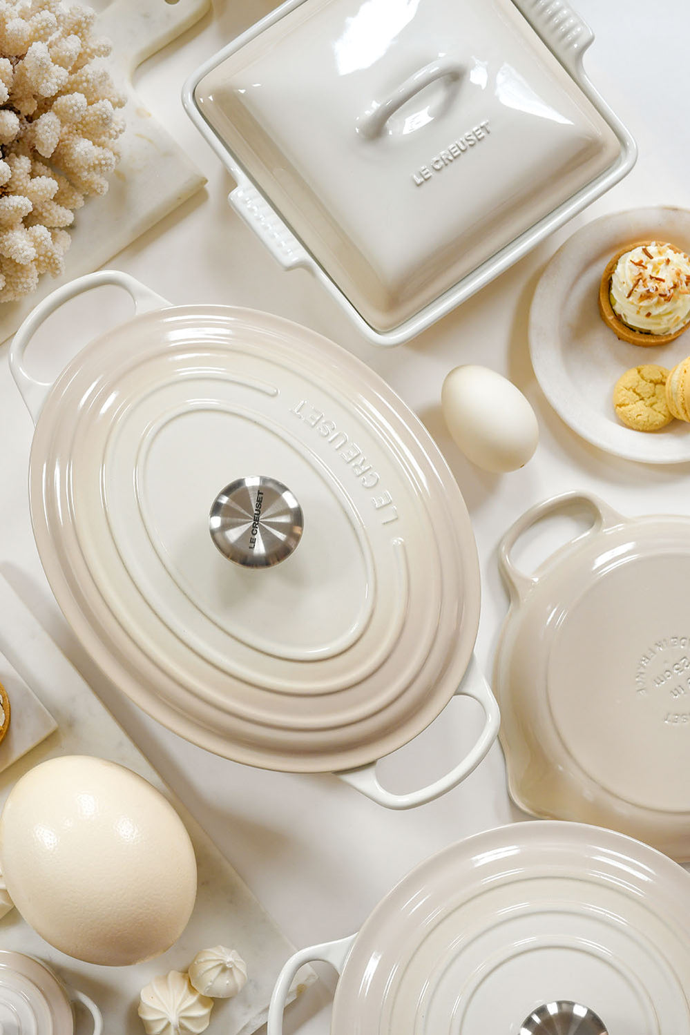 Signature Cast Iron Oval Casserole 29cm - Meringue - image 3