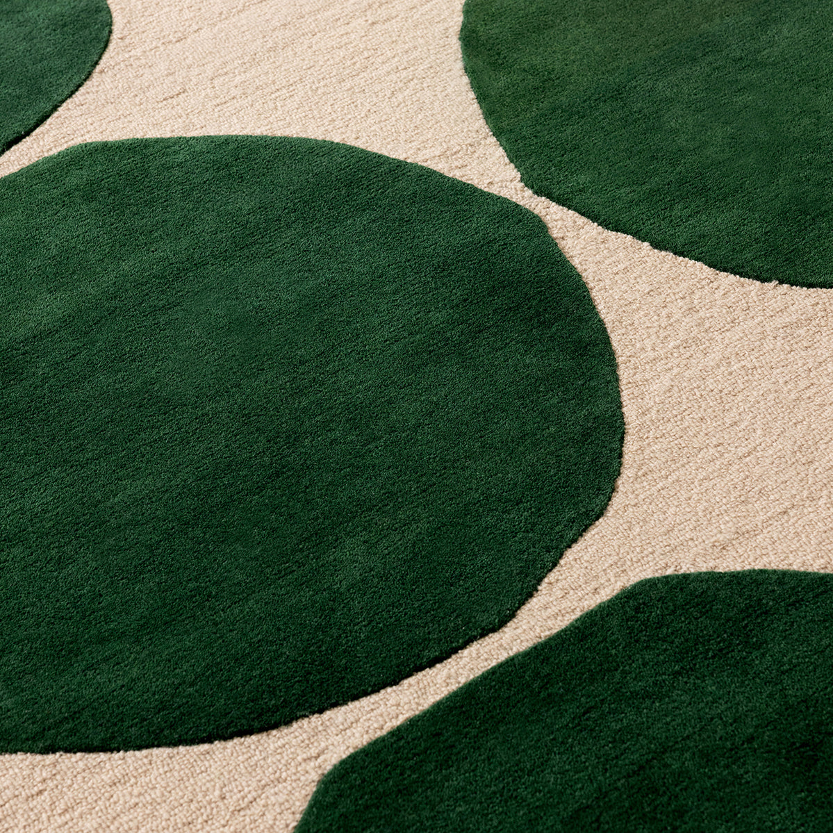 Isot Kivet Green Rug 200x140cm - Off White - image 4