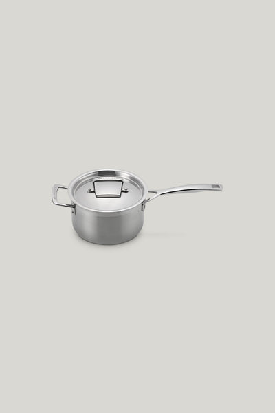 3ply Stainless Steel Saucepan With Lid 18cm - Stainless Steel - image 1