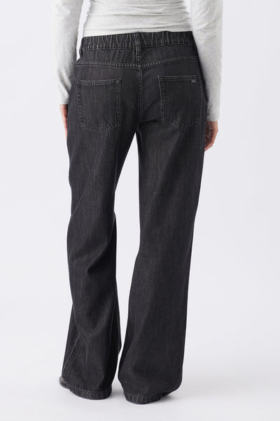 Billie Elastic Waist Maternity Jean - Black - image 4