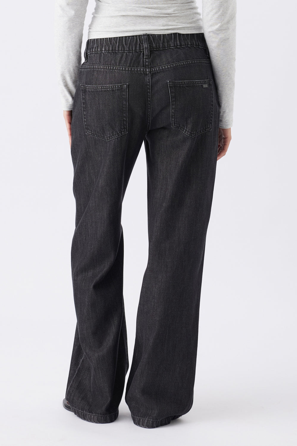 Billie Elastic Waist Maternity Jean - Black - image 4