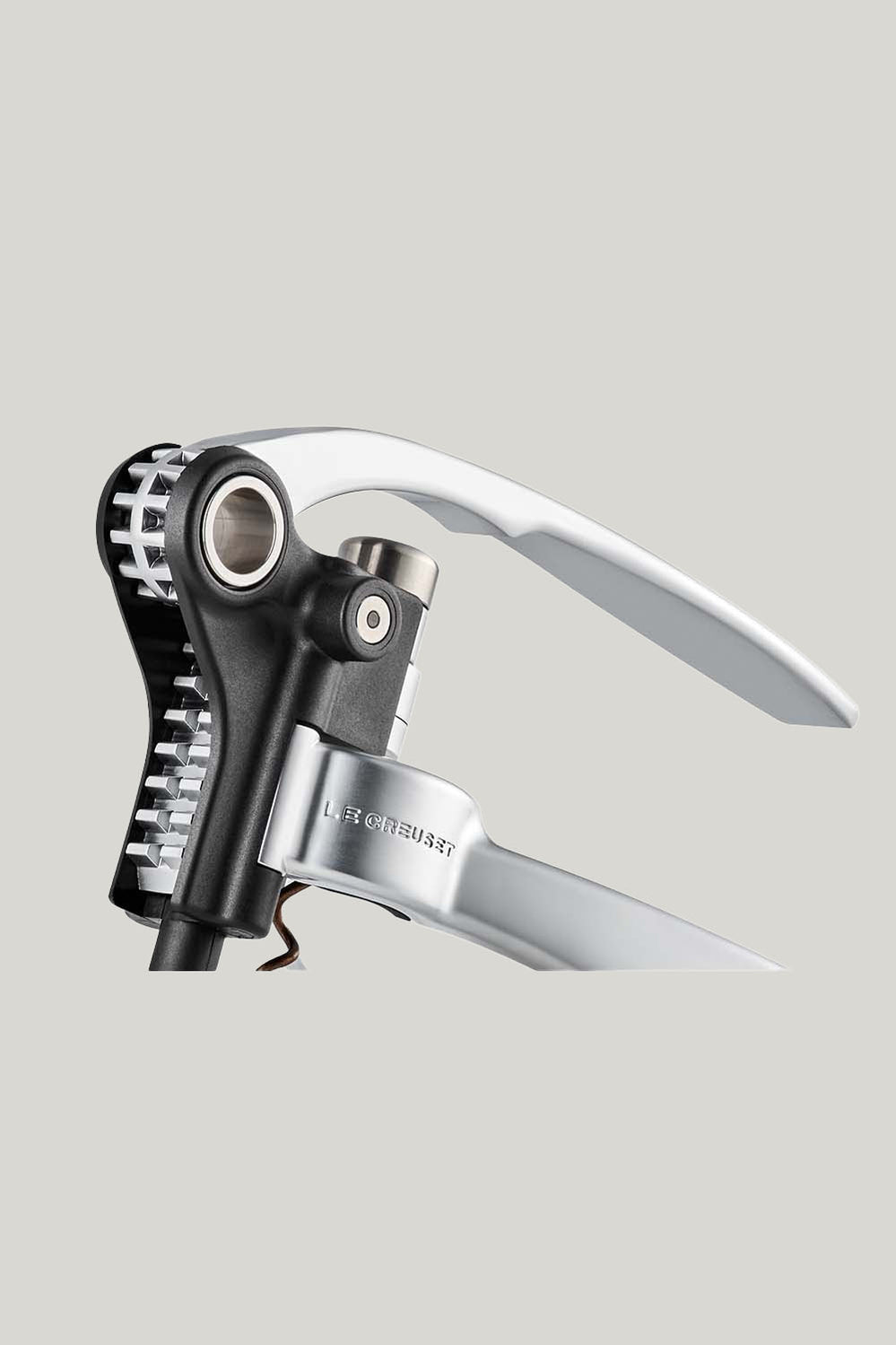 Metal Lever Corkscrew With Foil Cutter Lm250 - Satin Chrome - image 3