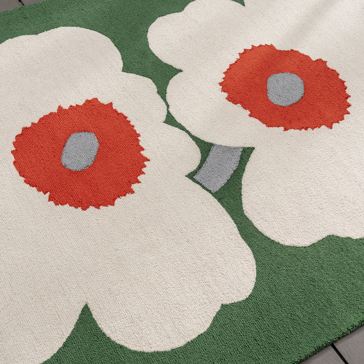 Unikko 60th Anniversary Green Rug 280x200cm - Mid Green - image 4