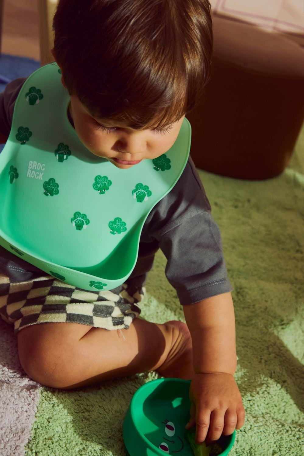 Fun Firsts Silicone Suction Bowl - Green - image 3