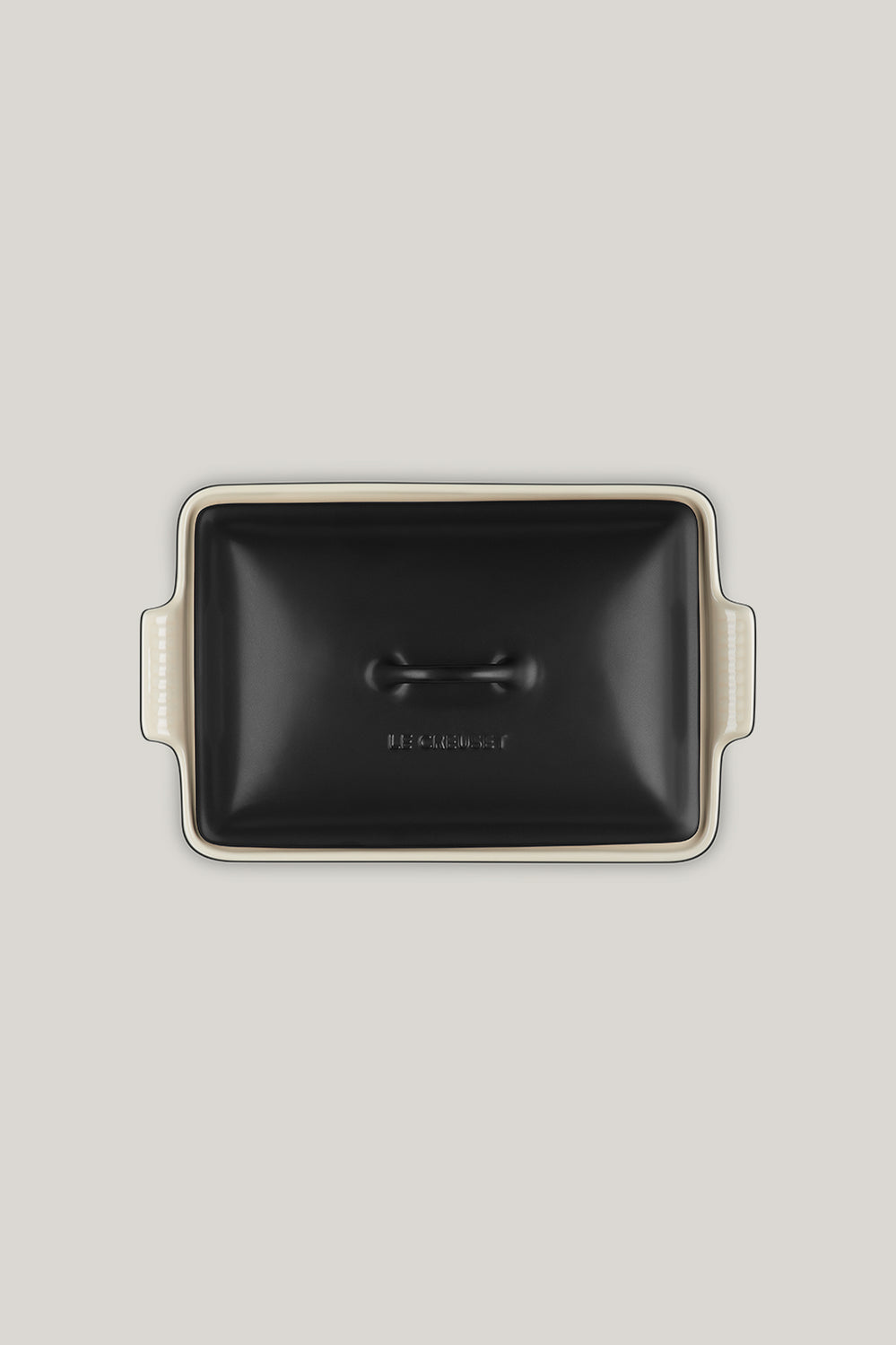 Stoneware Heritage Covered Rectangular Dish 33cm - Matte Black - image 3