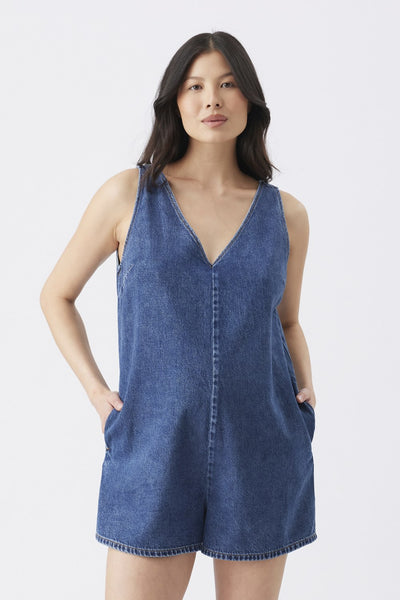 Fenix Denim Playsuit - Dark Wash - image 3