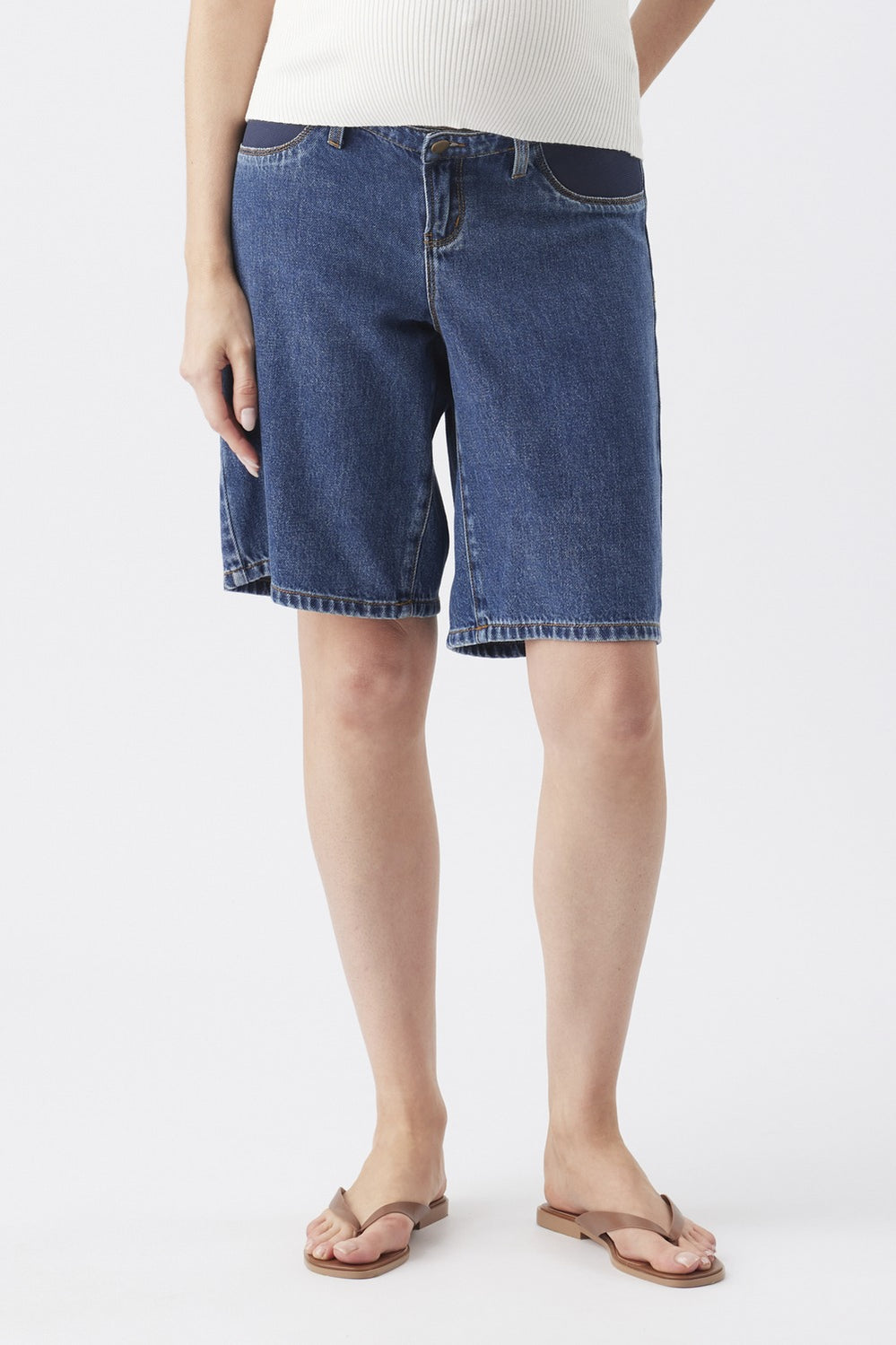 Jorden Denim Shorts - Dark Wash - image 3
