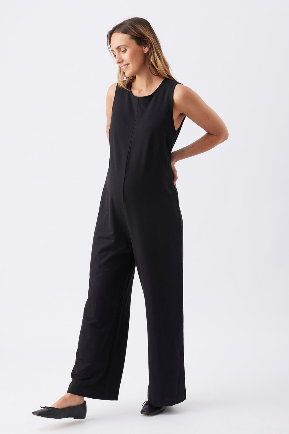 Leni Nursing Jumpsuit - Black - image 3
