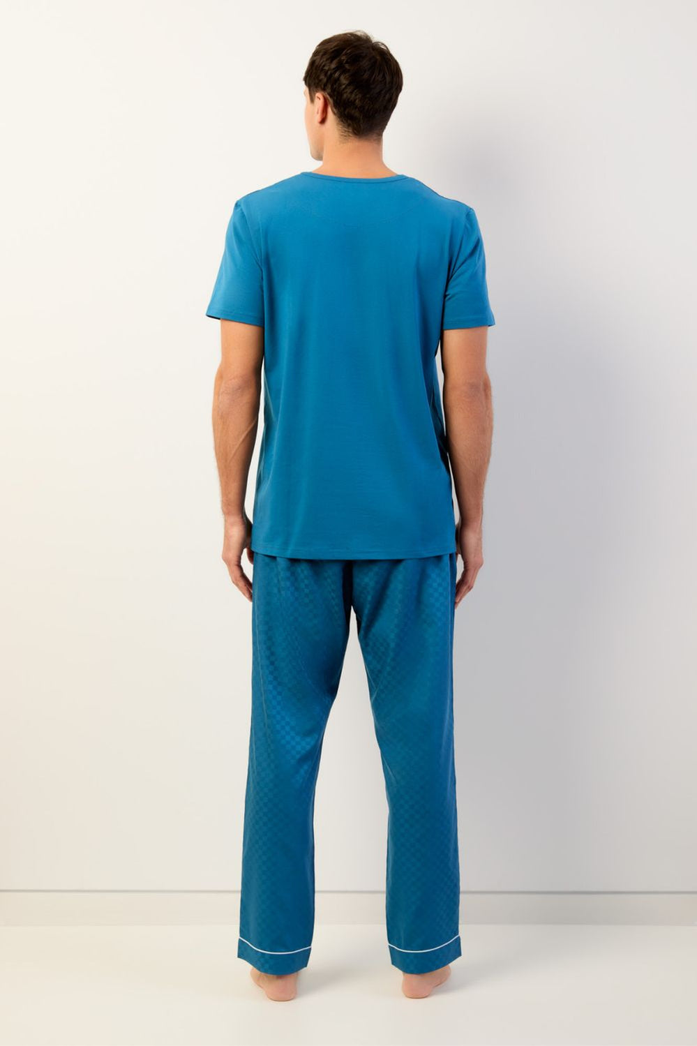 Bleu T-Shirt & Long Pants - Teal Blue - image 4