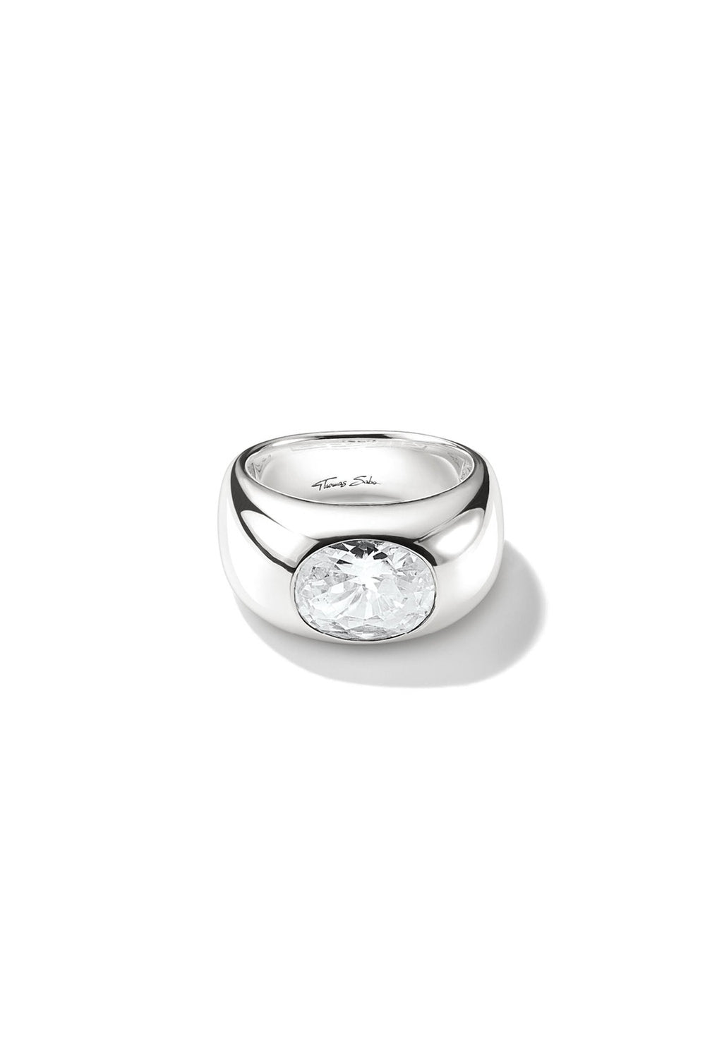 Statement Ring With Stones In Silver - Silver - image 2
