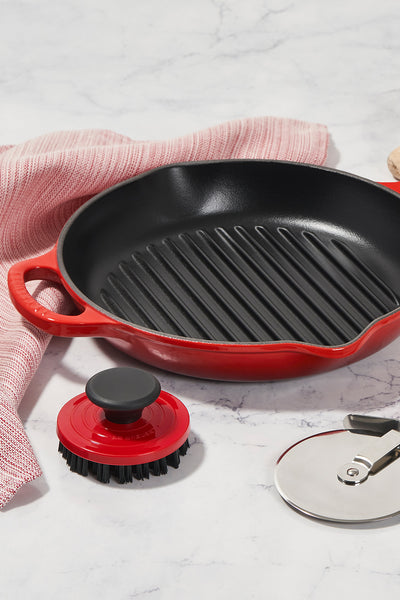 Grill Cleaning Brush - Cerise - image 2