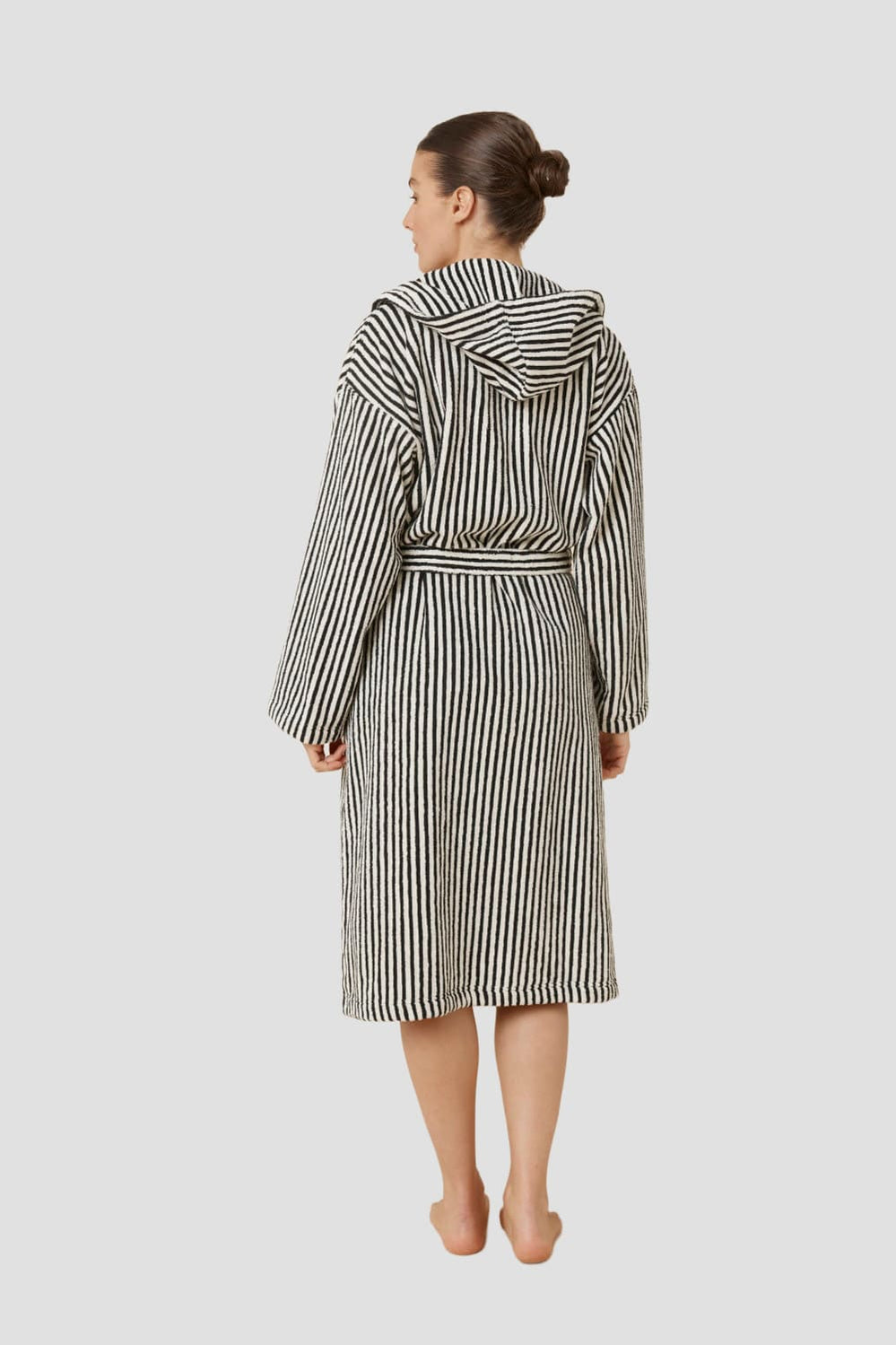 Adriana Terry Towel Robe - Black - image 4