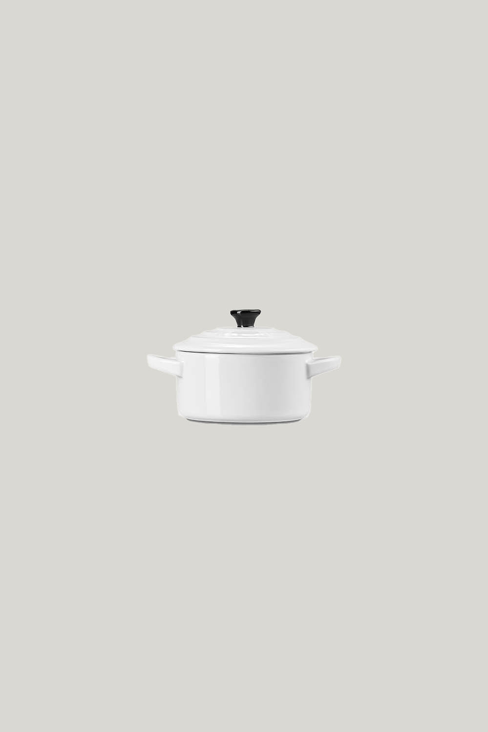Stoneware Mini Cocotte 10cm - White - image 2