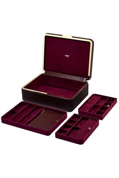 Bella Large Jewellery Box Bordeaux - Burgundy - image 2