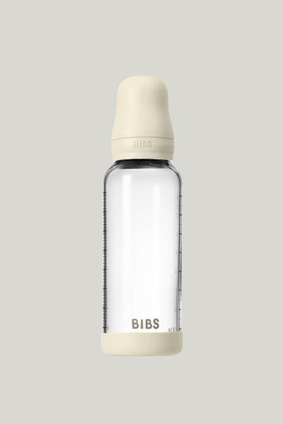 Glass Baby Bottle 240ml Latex - Ivory - Ivory - image 1