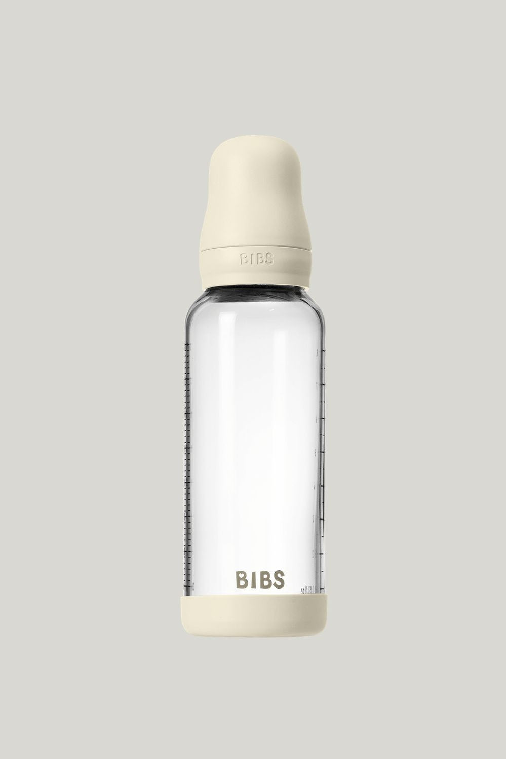 Glass Baby Bottle 240ml Latex - Ivory - Ivory - image 1