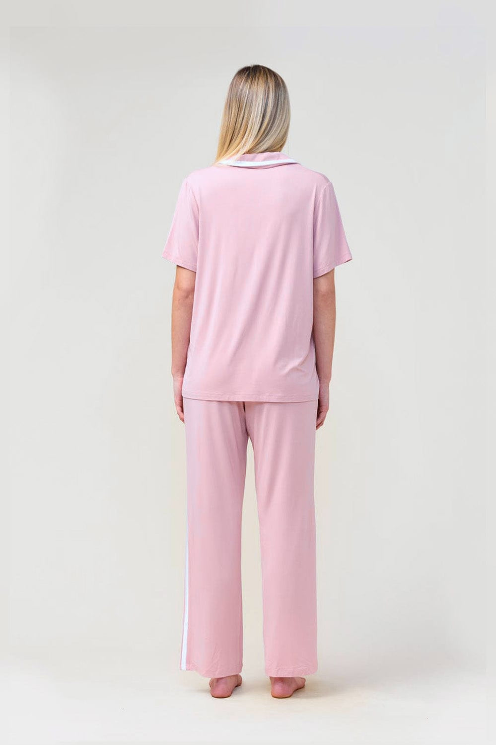 Vanessa Bamboo Long Pant Pj Set - Pink - image 3