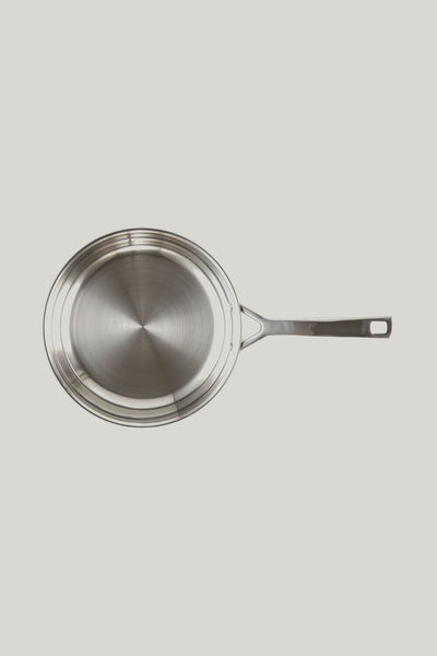 3ply Stainless Steel Uncoated Frying Pan 24cm - Stainless Steel - image 3