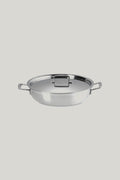 3ply Stainless Steel Non Stick Shallow Casserole & Lid 30cm - Stainless Steel - image 1
