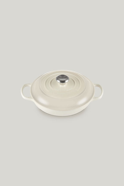 Signature Cast Iron Shallow Casserole 26cm - Meringue - image 1