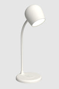 Ellie Smart Lamp With Bluetooth Speaker & Qi Wireless Charger - White - White - image 1