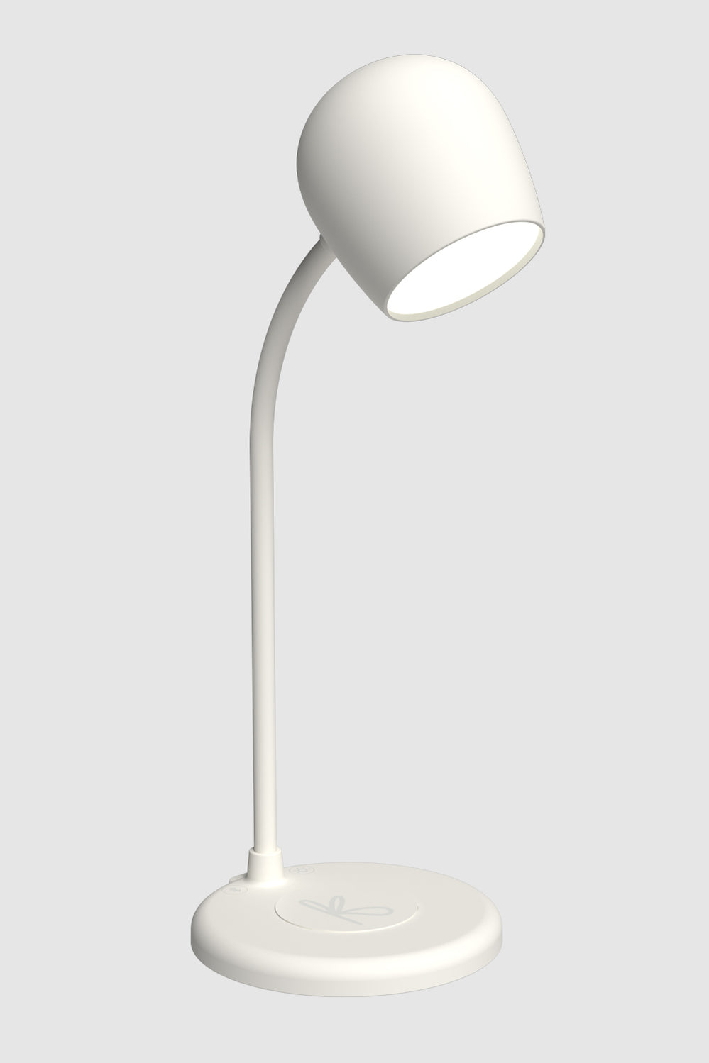 Ellie Smart Lamp With Bluetooth Speaker & Qi Wireless Charger - White - White - image 1
