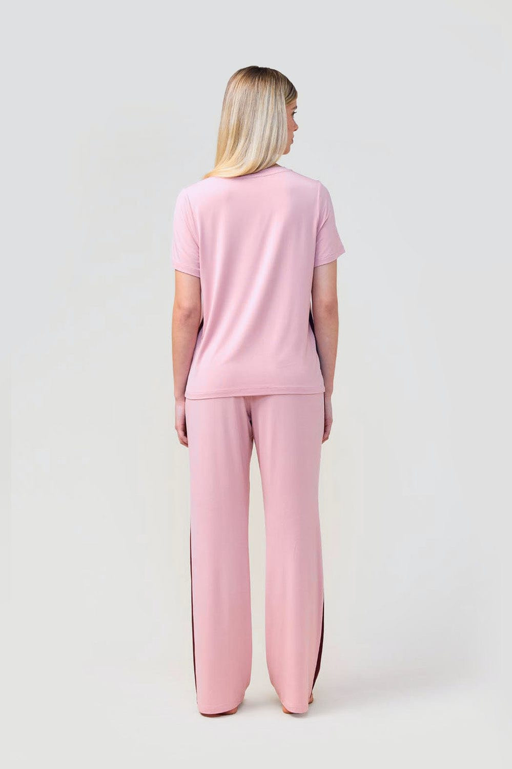 Bronte Bamboo Tshirt With Stripe - Pink - image 4