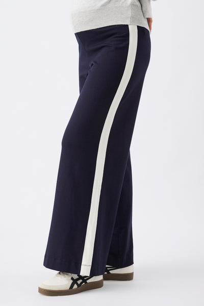 Ari Wide Leg Maternity Pant - Navy/White - image 3