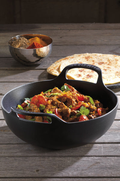 Cast Iron Balti Dish 24cm - Matte Black - image 3