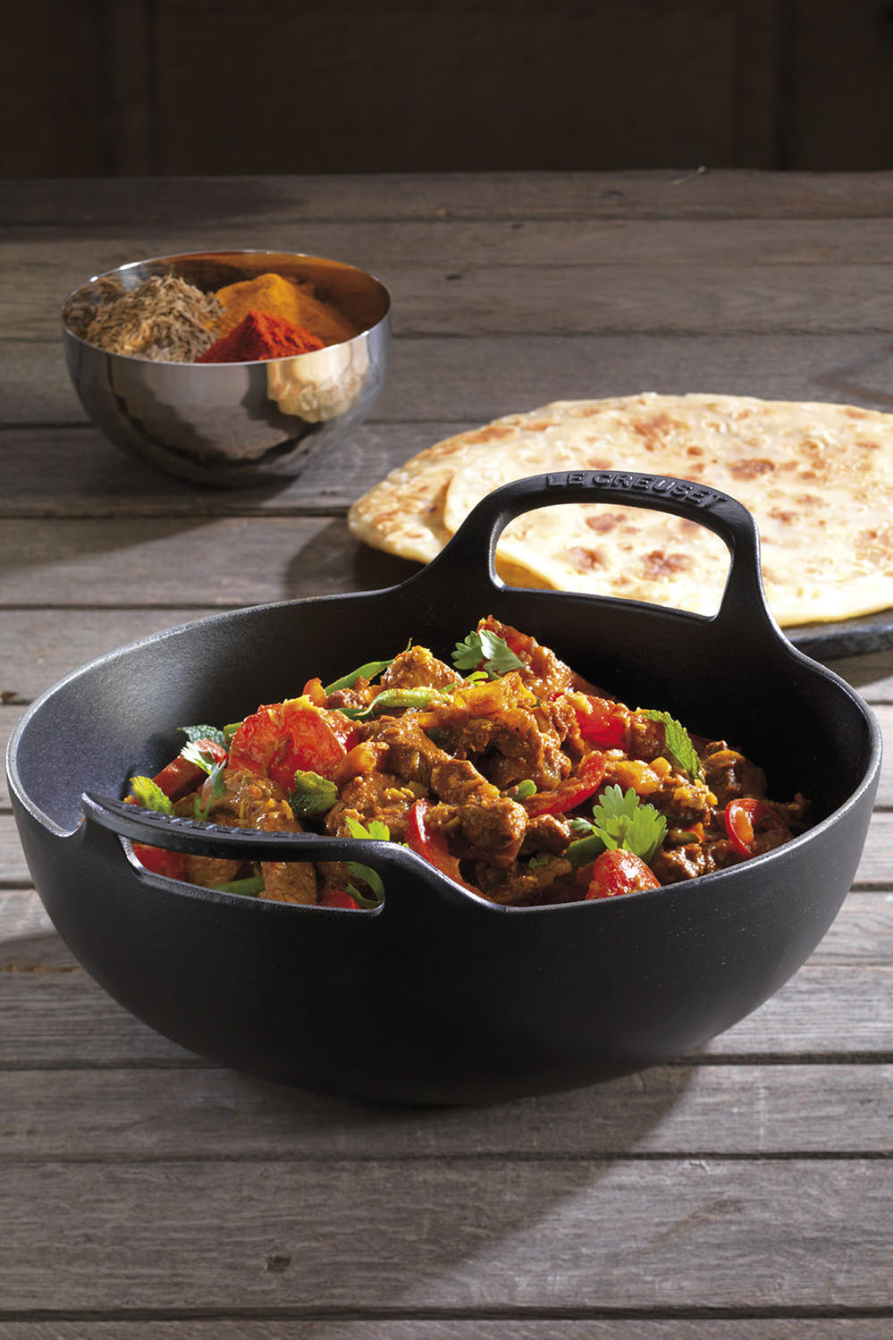 Cast Iron Balti Dish 24cm - Matte Black - image 3
