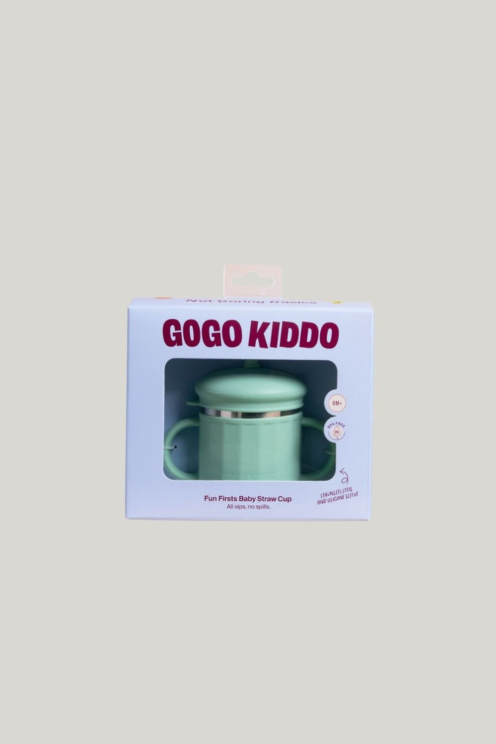Fun Firsts Stainless Steel Cup With Silicone Sleeve - Mint - image 2