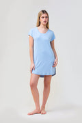 Ashley Bamboo Sleep Tee - Blue - image 1