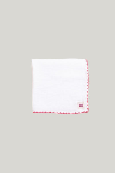 Light And Breathable Muslin Swaddle Wrap - Ivory/pink - Ivory - image 1