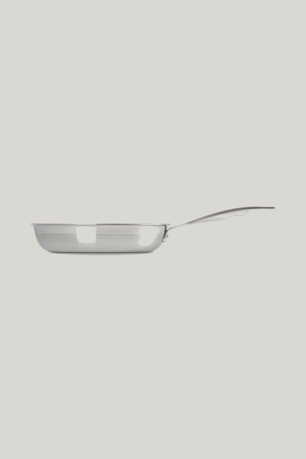 3ply Stainless Steel Uncoated Frying Pan 24cm - Stainless Steel - image 2