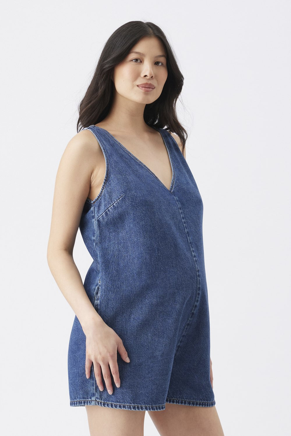 Fenix Denim Playsuit - Dark Wash - image 4