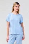 Bronte Bamboo Tshirt With Stripe - Blue - image 1