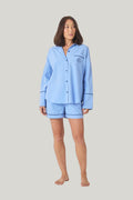 Stevie Shorts With Contrast Piping - Blue - image 1