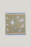 Cosy Baby Blanket - Gulls Gone Fishing - Green - image 1