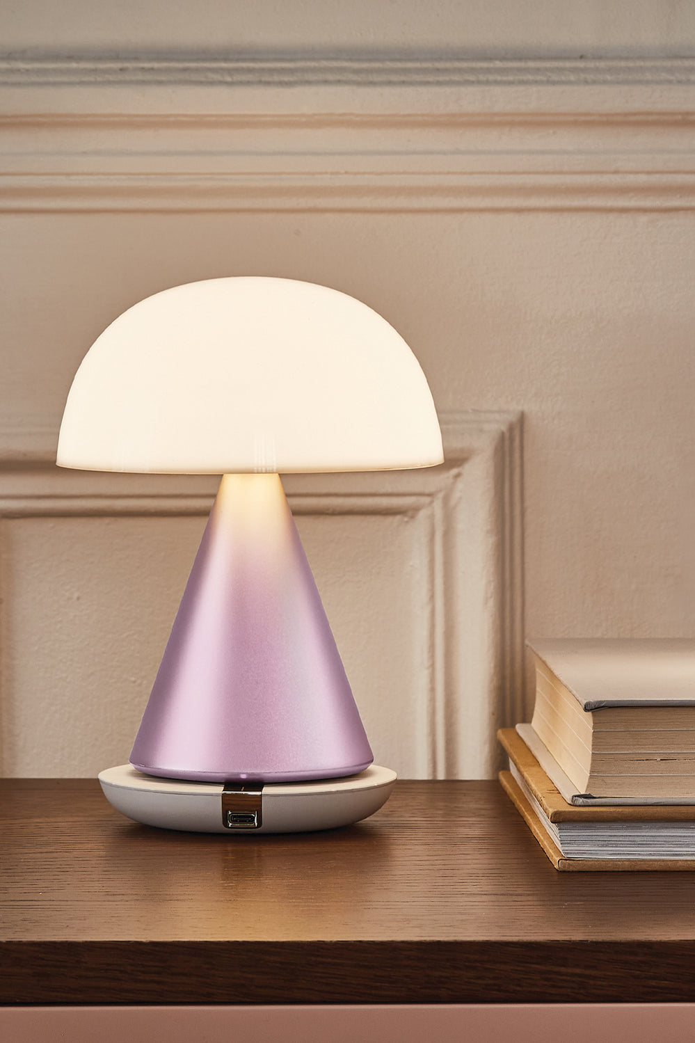Mina L Large Portable Led Lamp - Pink - Pink - image 4