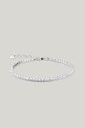 Tennis Bracelet With White Zirconia In Silver - Silver - image 1