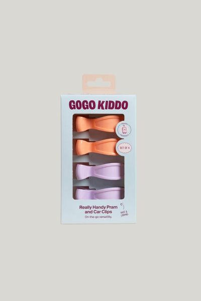 Really Handy Pram And Car Clips 4-pack - Lilac/peach - Peach - image 1